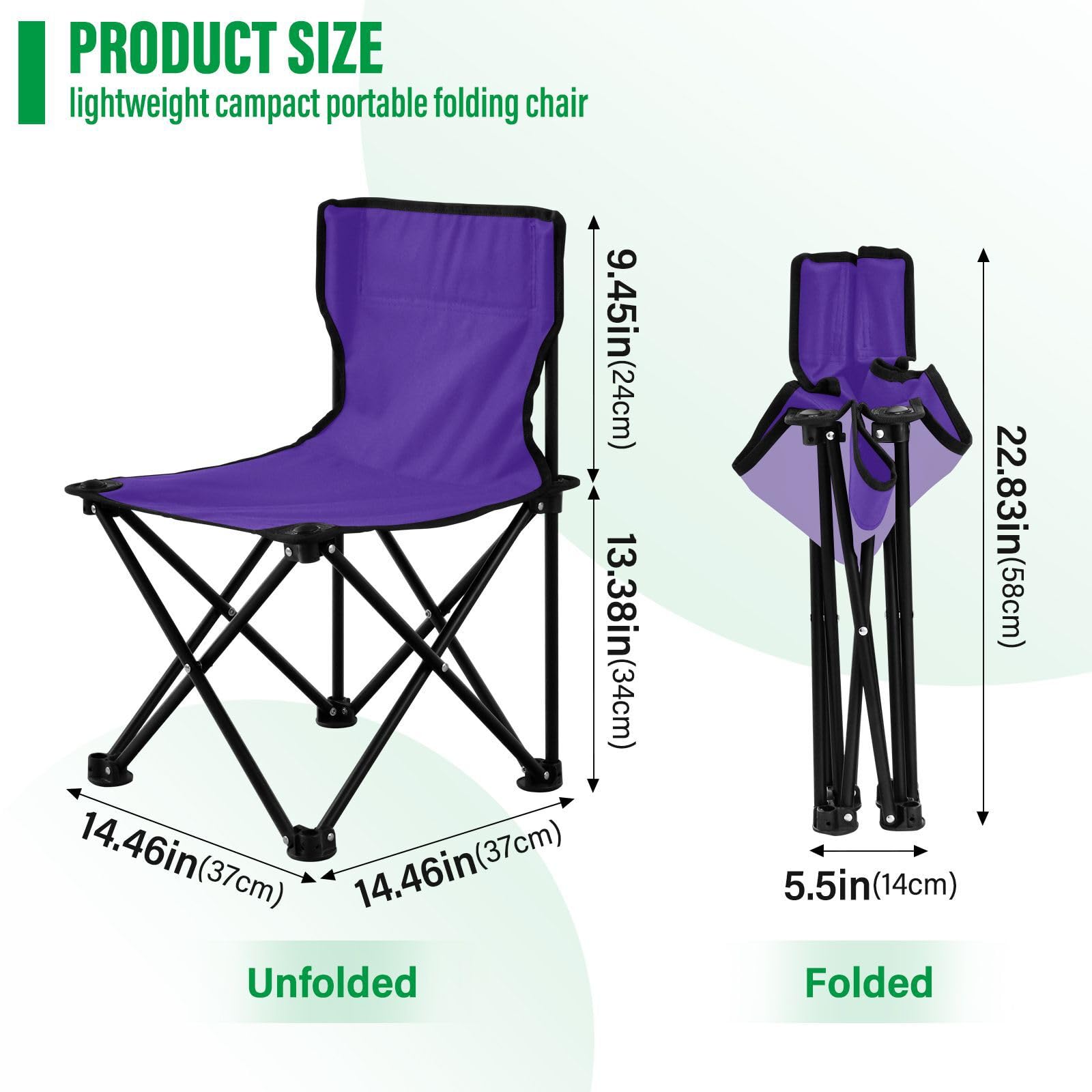 Amazon.com: Outdoor Folding Purple Camping Chairs for Adults